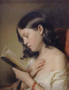 EYBL, Franz Girl Reading Sweden oil painting artist